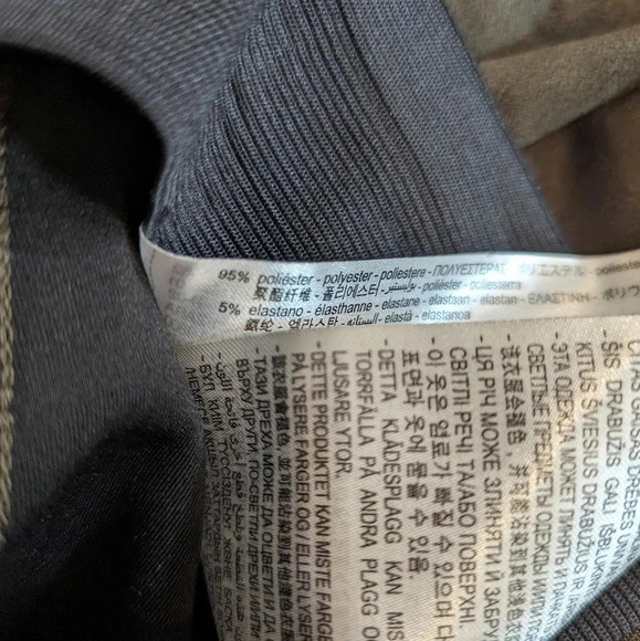 Zara  Suede Brown Green Skinny Dress Pants Zipper Ankle Woman's XS - Picture 8 of 8